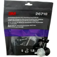 3M Testina ad alta prestazione HVLP per coppa a gravità, trasparente, 1,8 mm, 26718 | Confezione (1 pezzo)