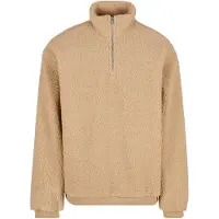Urban Classics Maglione Con Mezza Zip Oversized Teddy