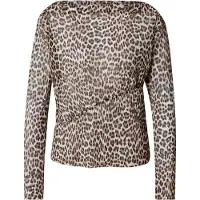 Rich & royal Plissee Mesh Longsleeve Recycled Caffee Latte Taglia: M | Maglie a manica lunga Outlet | Donna