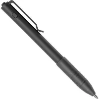 Big Idea Design Dual Side Click Pen DSC-SW Stonewashed Titanium, auto adjusting everyday carry pen, penna EDC autoregolabile