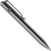 Big Idea Design Mini Dual Side Click Pen MDSC-RW Raw Titanium, everyday carry pen, penna EDC