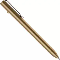 Big Idea Design Slim Bolt Action Pen SBA-BS Brass, everyday carry pen, penna EDC