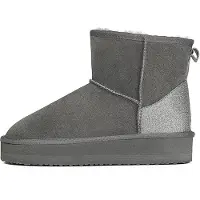 Gooce Boots 'Acacia' grigio scuro / argento