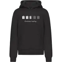 Merchcode Felpa 'Christmas Gifts Loading' grigio scuro / nero / bianco