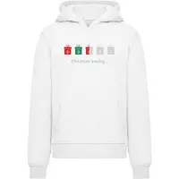 Merchcode Felpa 'Christmas Gifts Loading' grigio / verde / rosso / bianco