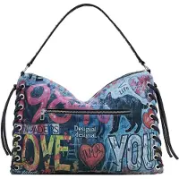 Desigual Borsa a spalla colori misti