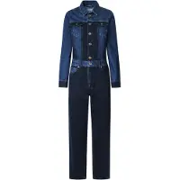 Pepe Jeans per donna. PL230508 Tuta Valerie Blue (M), Casual, Cotone, Manica lunga, Sostenibile