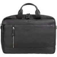 Alassio Valigetta Vera Pelle 41 cm Vano porta PC nero