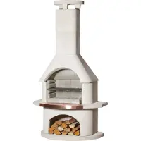 Buschbeck Barbecue da giardino camino Venezia bianco 90072.000