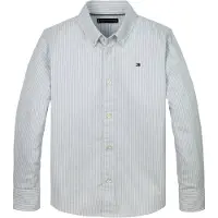 Tommy Hilfiger Boys Flex Ithaca Shirt Ls Breezy Blue Stripe Taglia: 7 | Camicie Outlet | Unisex | Blu