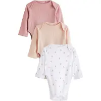 Next Tutina / body per bambino nudo / rosa / bianco
