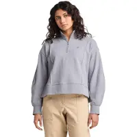 Timberland Women's Lush 1/4-Zip Sweatshirt Maglione Donna (XL, grigio/lilla)