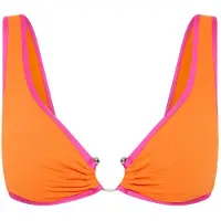 Seafolly Women's Beach Bound Ring Front Tank Parte superiore bikini Donna (32, arancione)