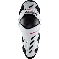 Leatt Protezioni per ginocchia e tibie Asse doppio, bianco, coppia unisex bianca, taglia S-M