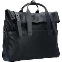 Harold's Mount Ivy Valigetta Vera Pelle 42 cm Vano porta PC nero