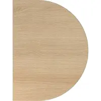 Hjh OFFICE PRO XBA60 W - Tavolino da appoggio 60x80 in rovere