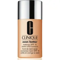 Clinique Even Better , senza parabeni, idratante, fondotinta liquido, WN76, grano tostato, SPF 15, 30 ml