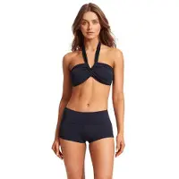 Seafolly Women's Collective Twist Band Hipster Parte inferiore bikini Donna (44, blu)