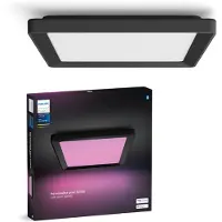 Philips Hue White & Color Ambiance Pannello Da Soffitto Tento Quadrato, Piccolo Nero
