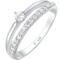 Elli Anello argento / trasparente