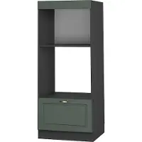Vicco Mobile cucina microonde Fame-Line Verde-oro rustico 60 cm aperto, Model 38578