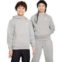 Nike Kid's Sportswear Club Fleece Pullover Hoodie Felpa con cappuccio Bambini (M, grigio)