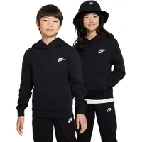 Nike Kid's Sportswear Club Fleece Pullover Hoodie Felpa con cappuccio Bambini (L, nero)