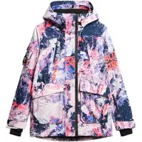 Superdry per donna. WS110165A Giacca Ultimate Ski Rescue multicolore (L), Sportivo, Neve, Polister riciclato, Sostenibile