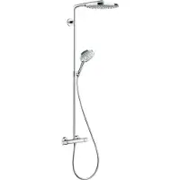 Hansgrohe Showerpipe Raindance Select Bianco / Cromo con soffione S 240 2jet