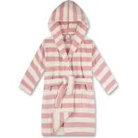 Sanetta Accappatoio rosa chiaro / bianco lana