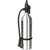 Topeak TubiBooster X Pompa a pedale grigio/bianco