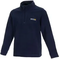 Regatta Kids' Hot Shot II Half Zip Fleece Giacca in pile Bambini (9-10 Years, blu)