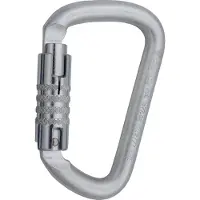 C.A.M.P. Steel D Moschettone in acciaio grigio/nero