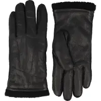 Strellson Guanti Vera Pelle nero