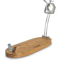 3 Claveles Supporto Pieghevole Per Prosciutto Con Testa Girevole E Base In Legno