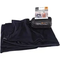 Cocoon Merino Wool Silk Travel Blanket Coperta (180 x 140 cm, grigio)