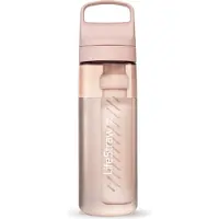 LifeStraw Go Cherry Blossom Pink GO-650ML-PNK BPA-Free Plastic, bottiglia con filtro a 2 fasi, 650 ml