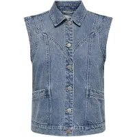 ONLY Gilet 'ONLKennedy' blu denim