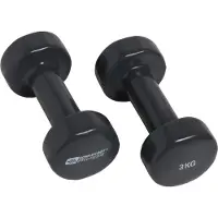 Schildkröt Fitness Vinyl Hantel Set (2 x 3 kg, grigio)