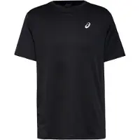 Asics per uomo. 2011D221 T-shirt nera a maniche corte Core (M), Nero, Sportivo, Sintetico, Multisport, Manica corta, Sostenibile