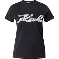 Karl Lagerfeld Boucle Karl Signature T-shirt Black Taglia: XS | Maglie Sportivi Outlet | Donna | Nero