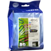 Brother Cartuccia stampante LC-422XLVAL - 4 colori Alta capacità Multipack