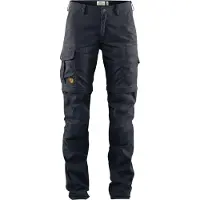 Fjällräven Women's Karla Pro Zip-Off Trousers Pantaloni zip off Donna (46 - Raw Length, nero/blu)