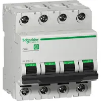 Schneider Electric Multi 9 Interruttore LS OEM C60N a 4 poli, 50 A, caratteristica C, 10 kA, IEC 60947-2, M9F11450