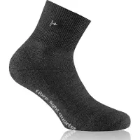 Rohner Fibre Light Quarter Calze casual (36-38, nero/grigio)
