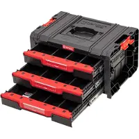 Qbrick System PRO Drawer 3 Toolbox 2.0 Basic impilabile 450 x 310 x 244 mm 3x 4,5 l IP54 con tre cassetti 9 inserti