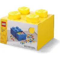 LEGO Cassetto a 4 bottoncini giallo