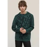 John Varvatos Ludham Ls Disappearing Dark Moss Taglia: S | Felpe con cappuccio Outlet | Uomo