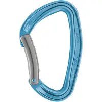 Petzl Djinn Bent Gate Moschettoni a leva blu