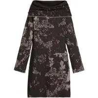 Desigual , Abito bardot aderente, Marrone, S
